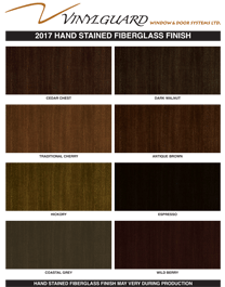 Vinyl Stain Finishes